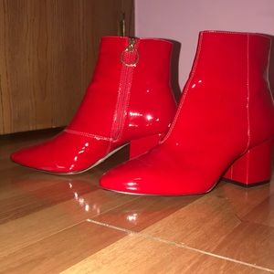 red topshop boots